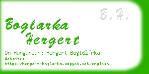 boglarka hergert business card